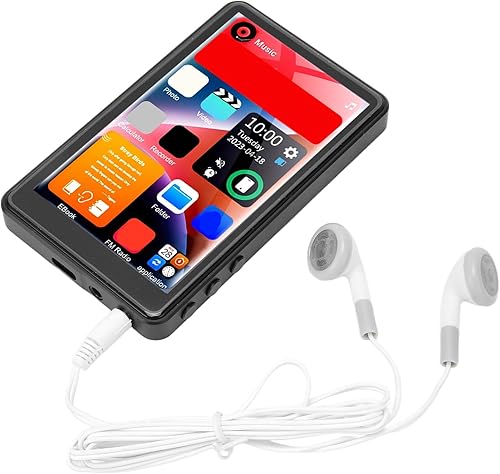 Miniatura 5 de Reproductor MP3 de 16 GB con BT, pantalla táctil completa de 4 pulgadas, reproductor de música digital sin pérdida con reproducción de video
