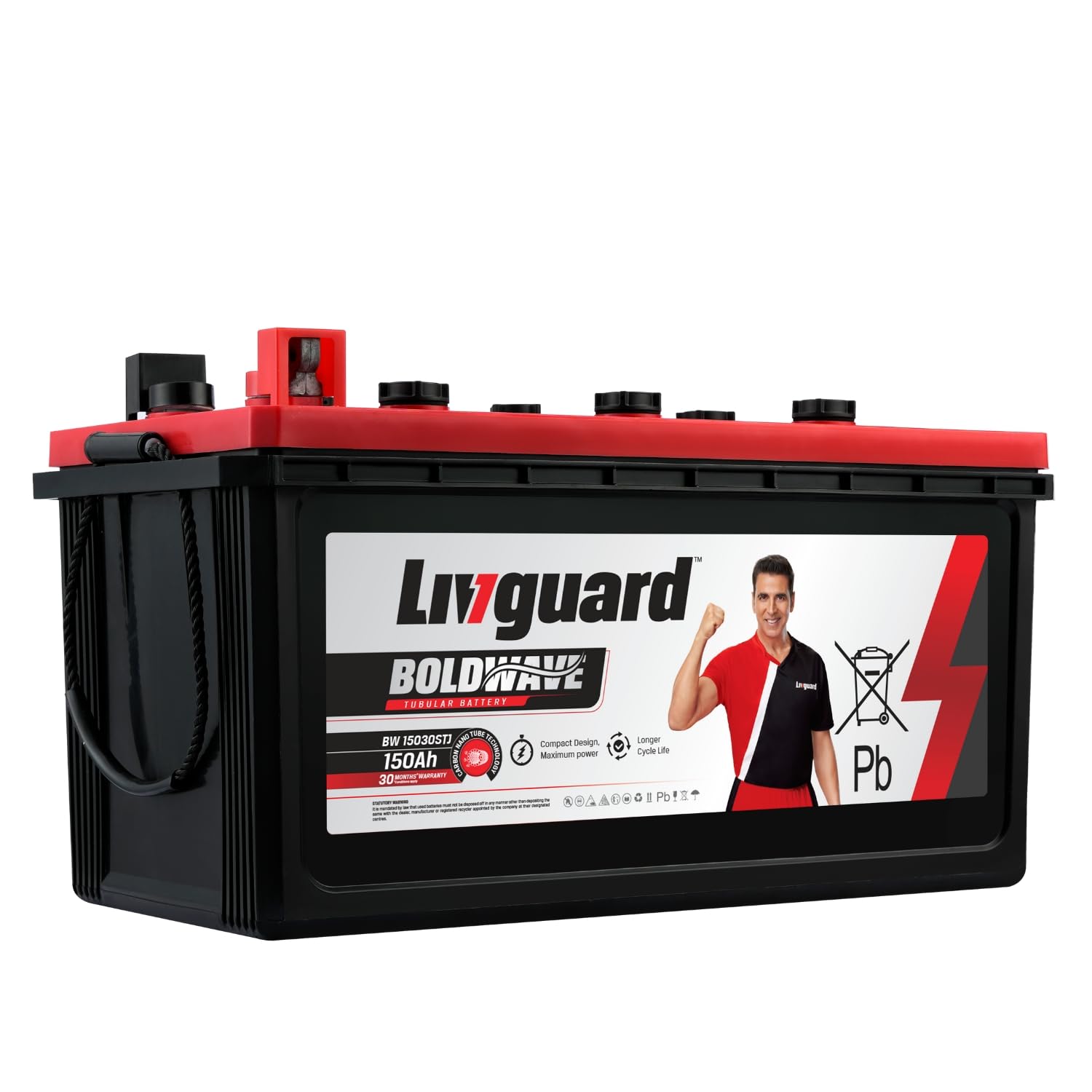Livguard Value Plus Bold Series 150Ah Short Tubular Jumbo Inverter Battery | 30 Month Warranty | Reliable Power Backup for Home, Office, and Shops | Compatible with All Inverter Types-image-4