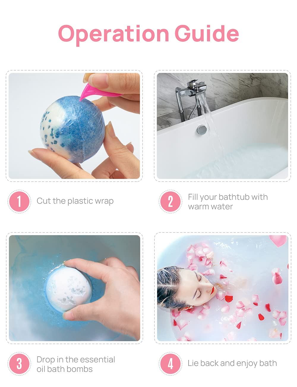 STNTUS Bath Bombs for Women, Fizzing Bath Bomb, Large Scented Essential Oil Bath Bombs, Bath Bomb Gift Set, Bath Bombs for Kids, Bath Bombs for Women Girls Gifts, Birthday Gifts for Her, Bath Gift Set