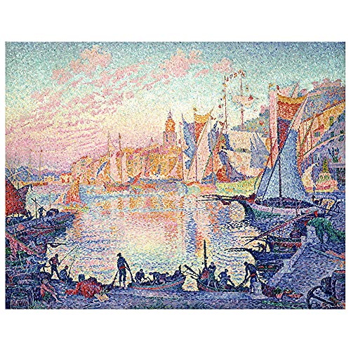 Legendarte - Tableau, Impression Sur Toile - Le Port De Saint Tropez Paul Signac cm. 80x100 Cover