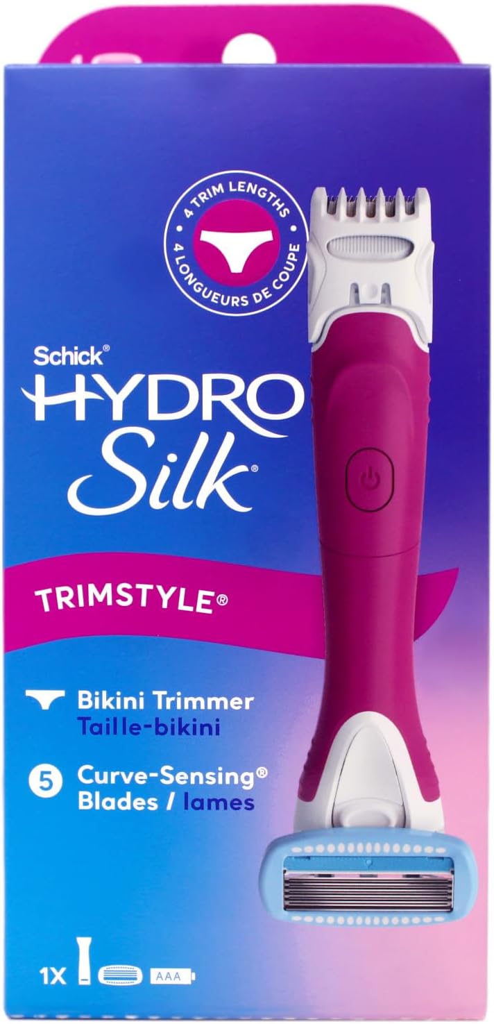 Hydro Silk TrimStyle Moisturizing Razor for Women with Bikini Trimmer,1 Count