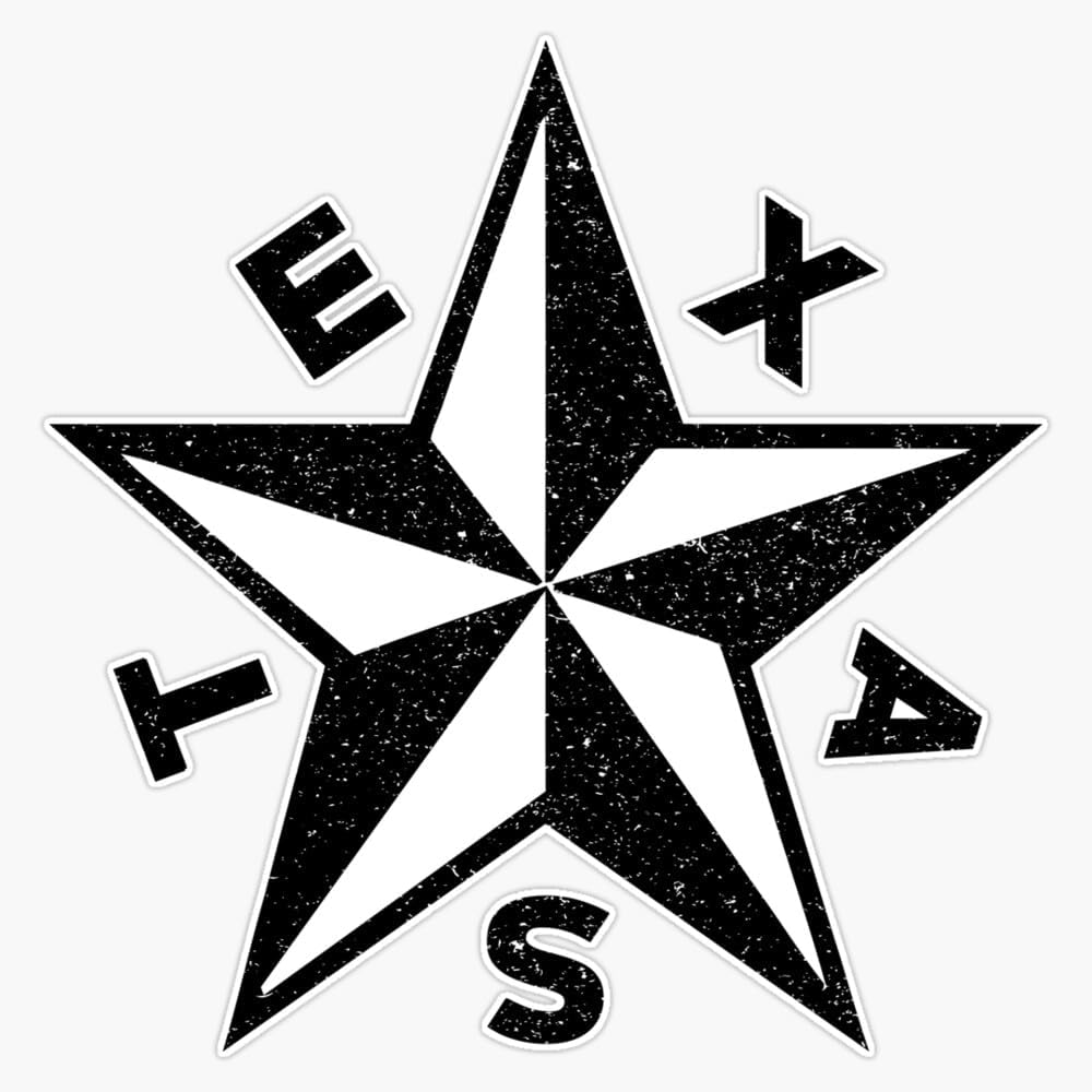 Texas Star Flag Revolution Lone Star TX Patch (PVC Rubber