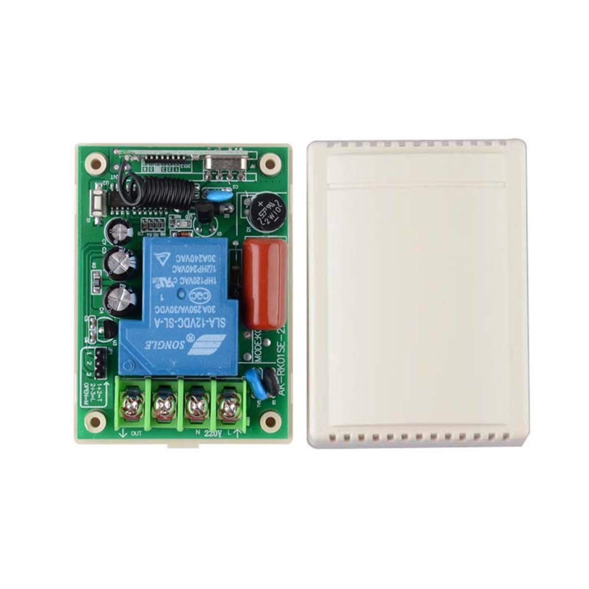 Interruptor inalámbrico de alta potencia CA 220 V 240 V, mando a distancia inalámbrico, lámpara de luz, interruptor controlado por radio, mando a distancia manual, 500 m