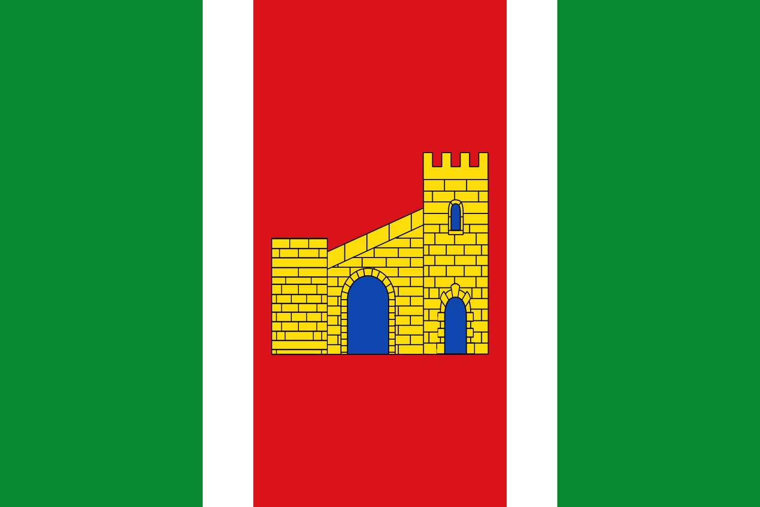 Drapeau Large Víllora pour remplacer un pavillon usé format 2 3