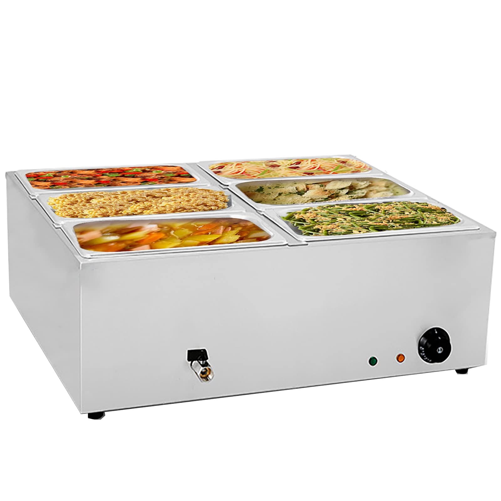 Amazon.co.jp: 電気フードウォーマー、2/3/4/6パン電気業務用