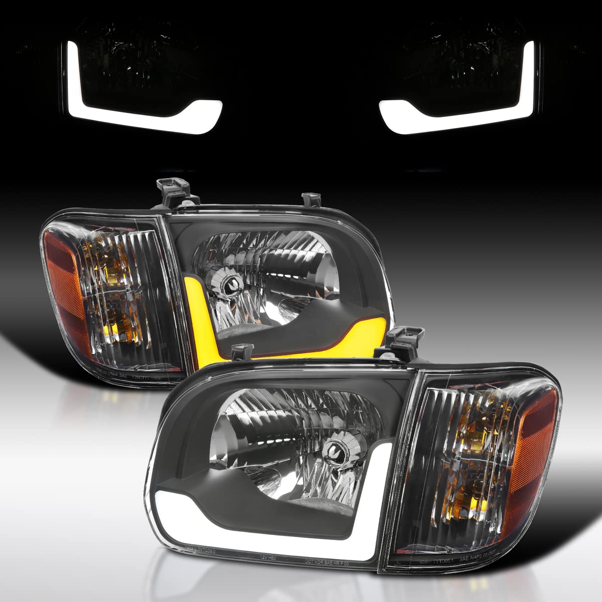 Amazon.com: AUTOZENSATION 相容於2005-2006 Toyota Tundra,左+ 右對頭