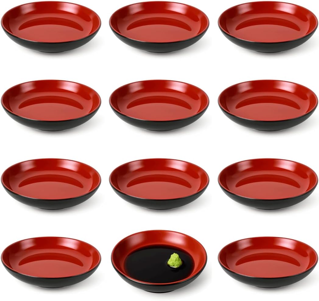 JapanBargain, Pack of 24 Soy Sauce Dishes Dipping Bowls for Sushi Dinner Japanese Style Side Dishes, 3.25 inch Diameter