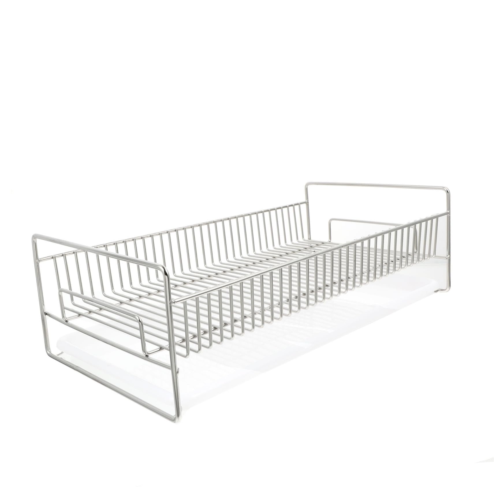 Escurridor Multifuncional de Acero Inoxidable y Pp para Cocina, Estante de Almacenamiento Bandeja Plástica, Fácil de Usar Bordes Ásperos, Color Plata