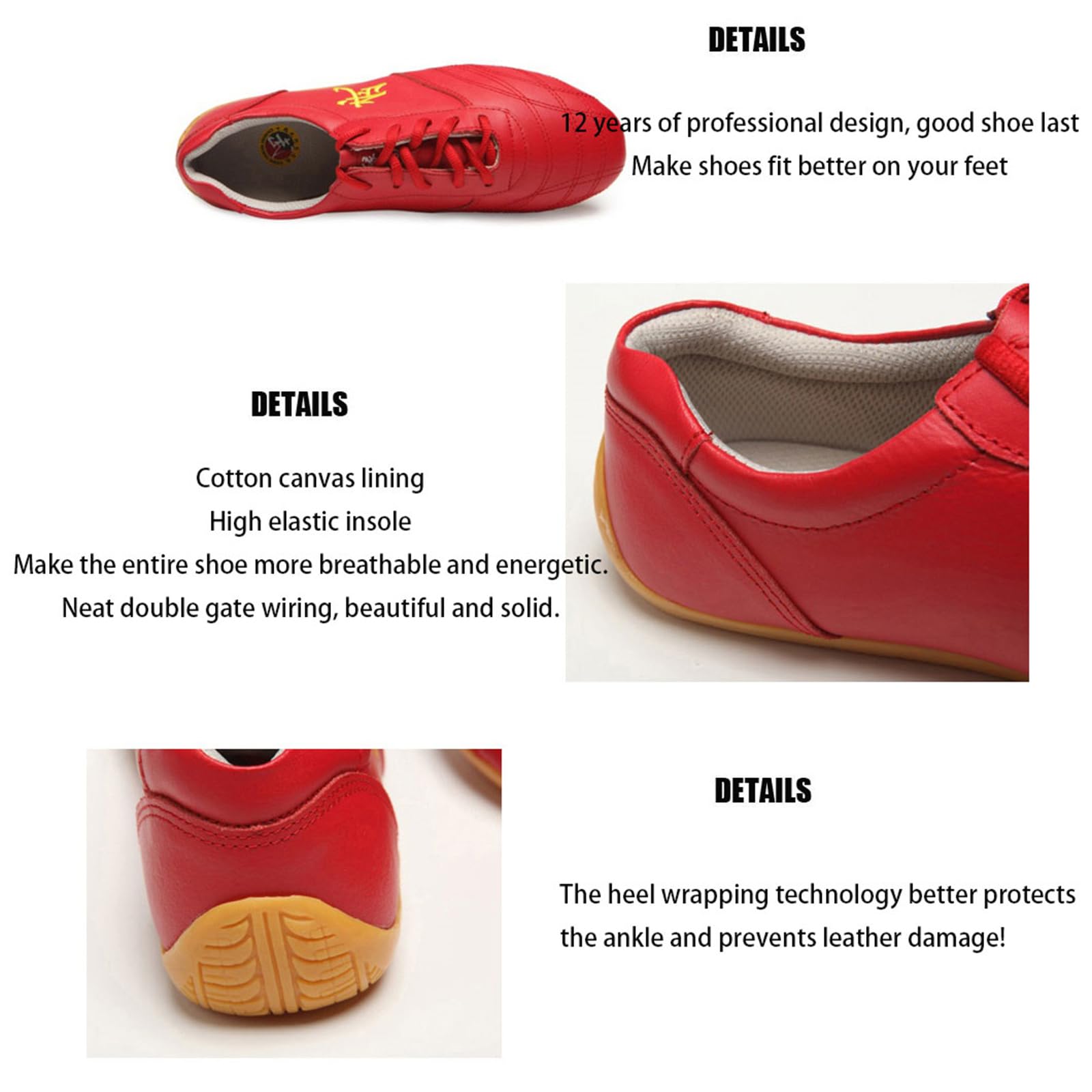 Scarpe Arti Marziali Unisex Scarpe Tai Chi Scarpe Kung Fu Scarpe Karate Tradizionale Traspiranti Comfort Suola in Gomma Cinese Wushu Yoga Tai Chi per Uomini Donne