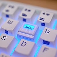 Vista 2 de Linda tecla con diseño 3D ESC R4 personalizado para teclado mecánico, mini teclado retro para videojuegos (blanco)