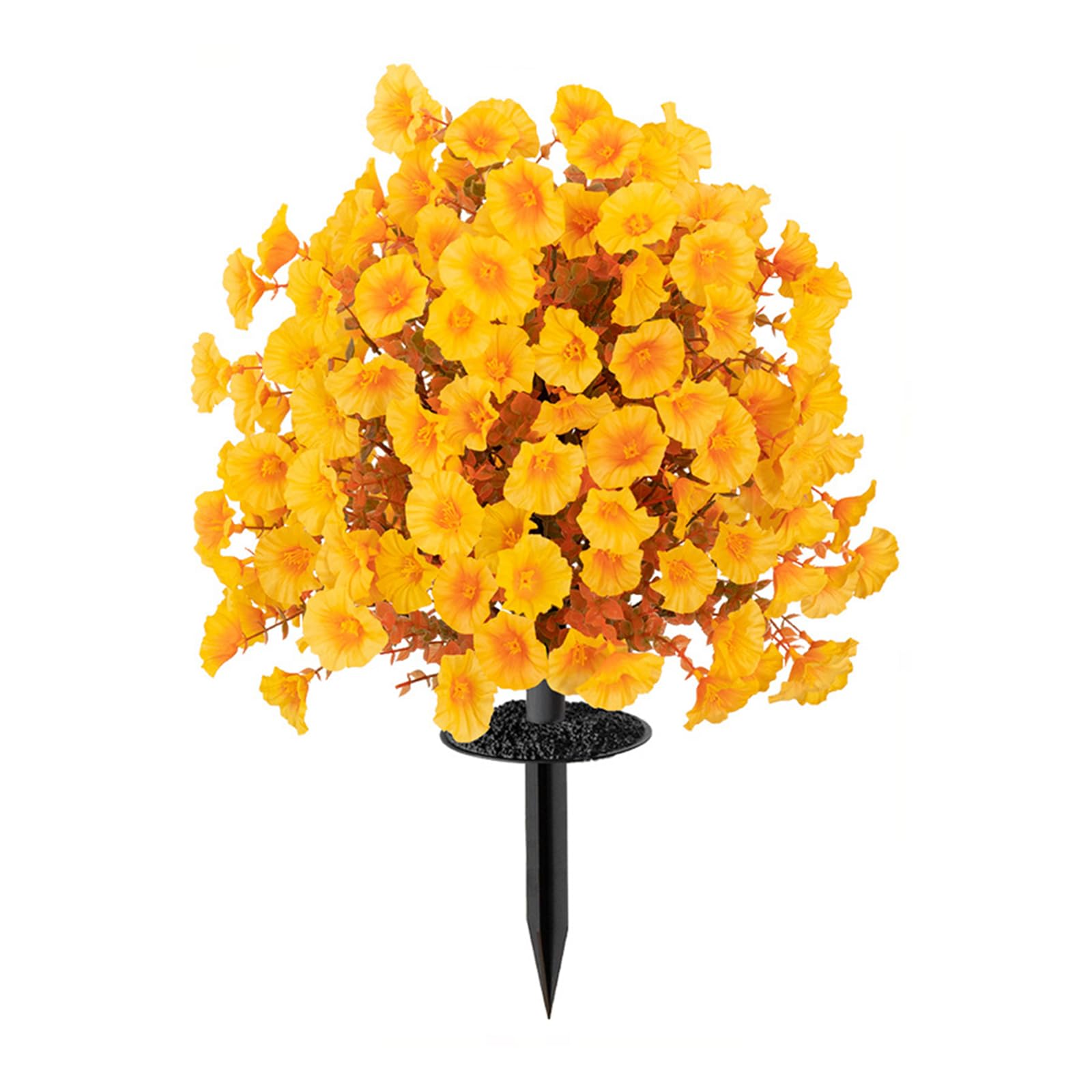 NVOQILIN Weatherproof Morning Glory Flower with Stake Realistic Artificial Plant for Garden Yard Patio Fraudulent Flowers