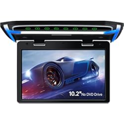 Pantalla Techo Coche 17 Pulgadas XTRONS® Pantalla TFT digital de 10.2 pulgadas 1080P reproductor de vídeo para coche, monitor montado en el techo, puerto HDMI (sin unidad de DVD)