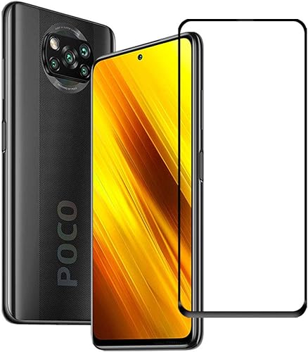 Protector de pantalla templado para Xiaomi Poco X3 Pro (1 unidad) de alta transparencia dureza 9H sin burbujas Película protectora de vidrio