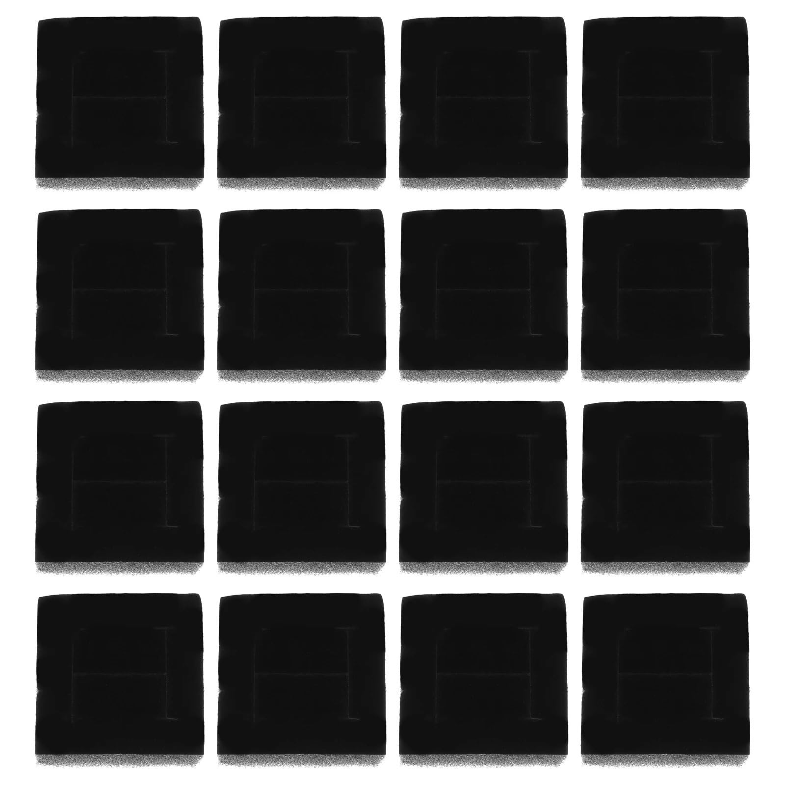 LSNNMU 20pcs Jewelry Box Sponge Insert Pad Earrings Ring Display Mat Foam Showcase Tray Inner Liner DIY Organizer For Jewelry(7.5x7.5x1.5cm)