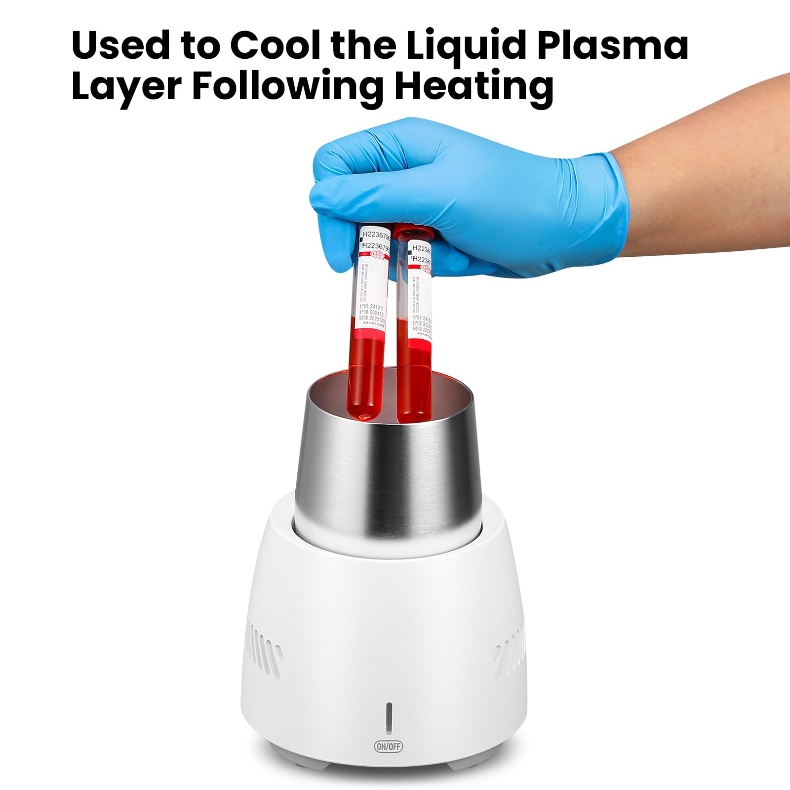 Dispositivo de enfriamiento de plasma PRP PPP, dispositivo de refrigeración de gel, utilizado para enfriar la capa de plasma líquido después del calentamiento
