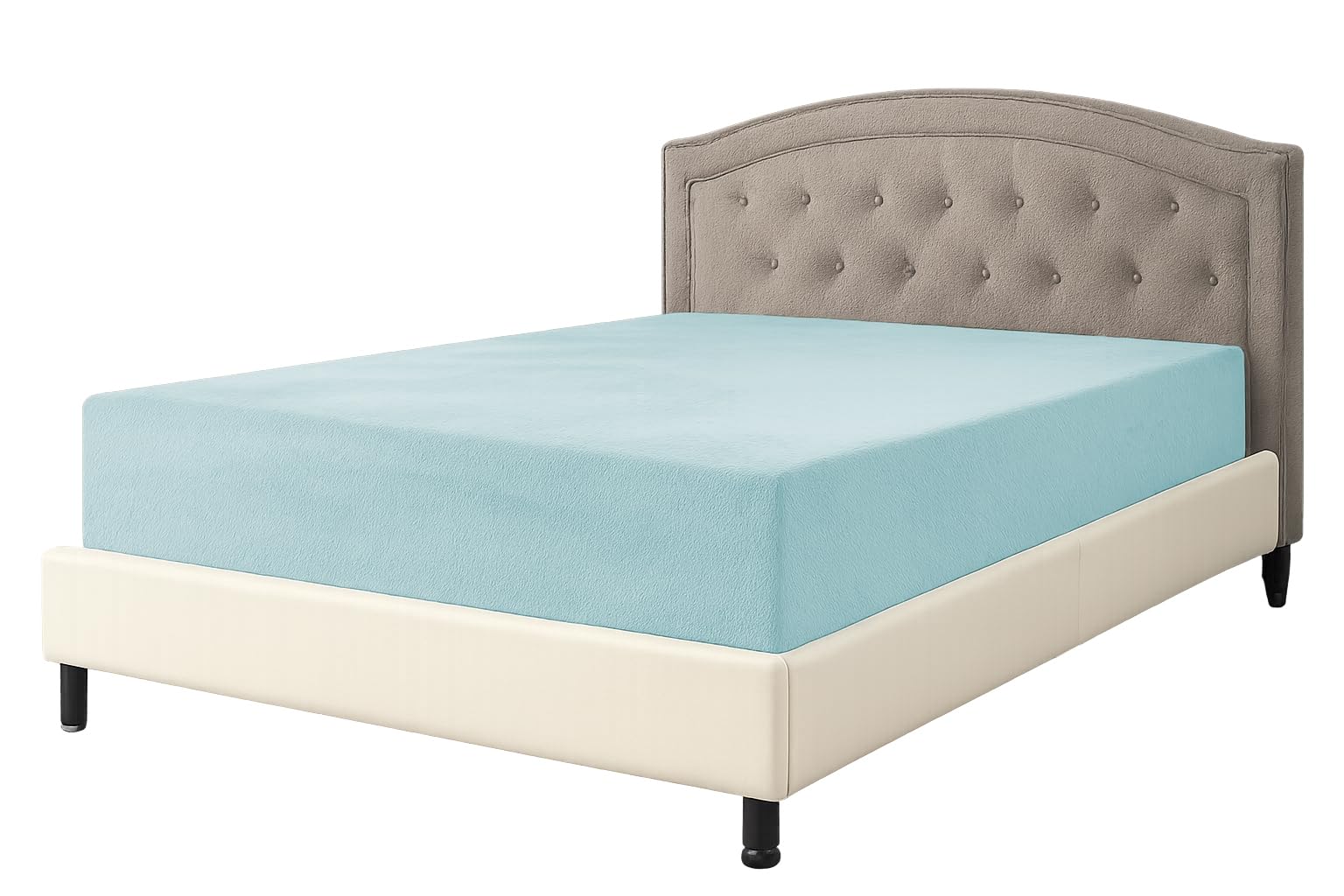 Deep Sleep Feel Good With Us Duck Egg Teddy Fleece Fitted Sheet Single Bed – 30Cm Deep Fitted Sheets Ultra Soft Cosy Warm Mattress Cover | Christmas Fleece Bedding Size 90X190cm, Wrinkle Free & Hypoallergenic