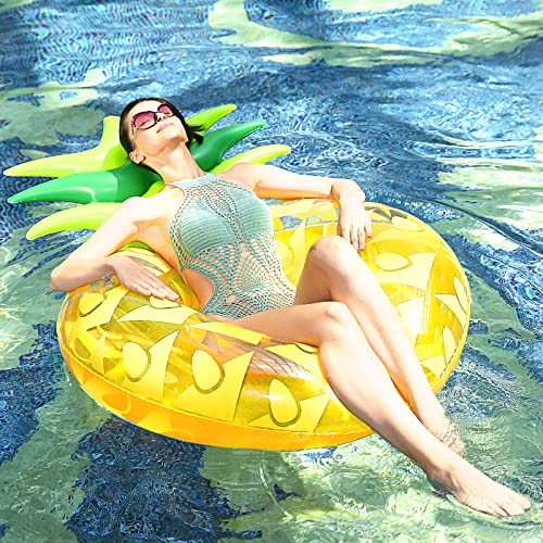 Dmenwei Pool Inflatables for Adults Large Inflatable Pool Floats Swimming Rings, Water Fun Giant Blow Up Float Swim Ring - Image 2