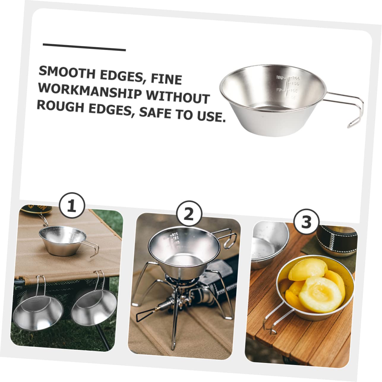 Camping Wine Cup Convenient Water Bowl for Outdoor Use Durable Makgeolli Bowl Lightweight Camping Accessory for Everyday Use