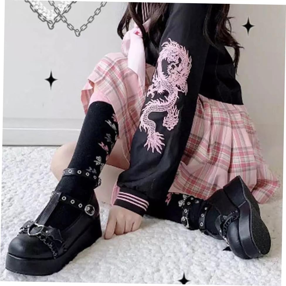 Chaussures à la Mode en Gros Talons Compensés PU Black COLLBATH - 2