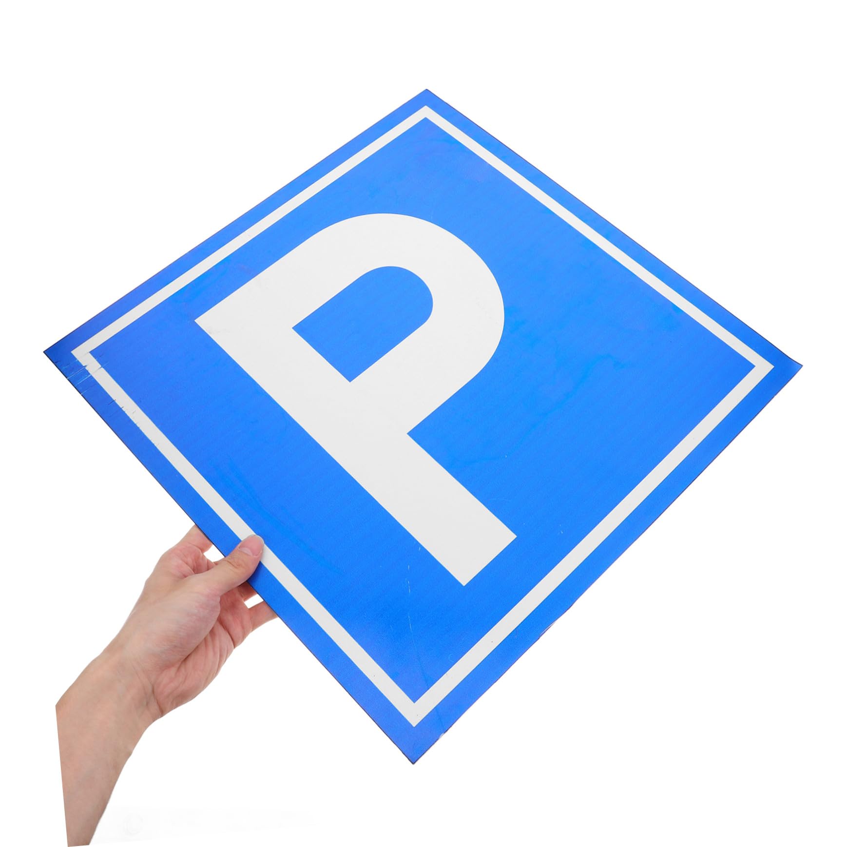 ABOOFAN Cartello Segnale Parcheggio Simbolo P in Lega di Alluminio Blu, Visibilità Elevata per Parcheggi e Luoghi Segnaletica Chiara