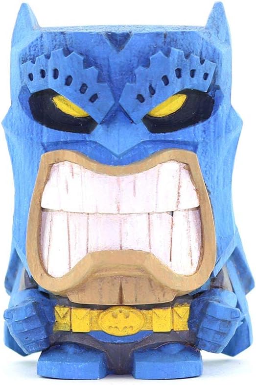 Cryptozoic Entertainment Batman Teekeez Figure - 2.62-Inch Stackable Vinyl Tiki Figure - Wood-Carved Aesthetic