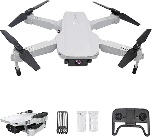 Drone con cámara 2K HD para adultos, doble cámara giroscopio de seis ejes WiFi FPV Video en vivo RC Quadcopter con operación de gestos, seguimiento