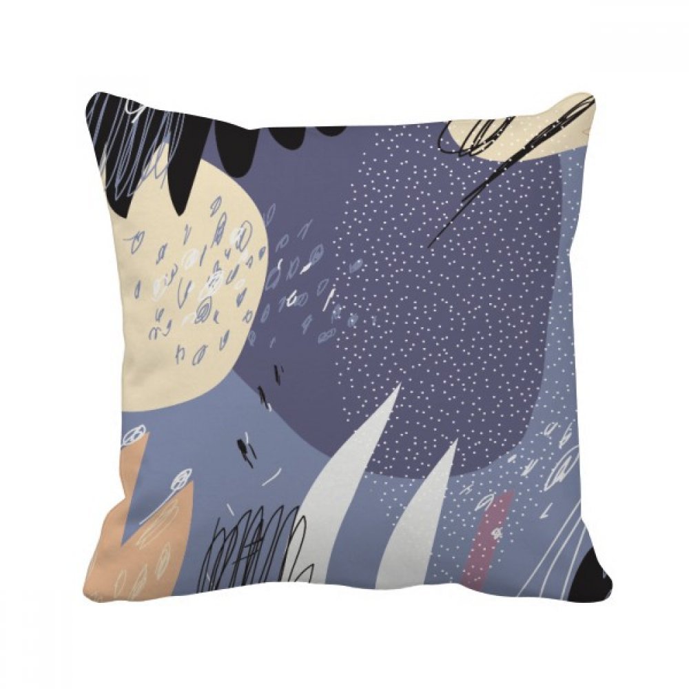 Coussin violet motif plantes 40x40 cm une idée cadeau originale