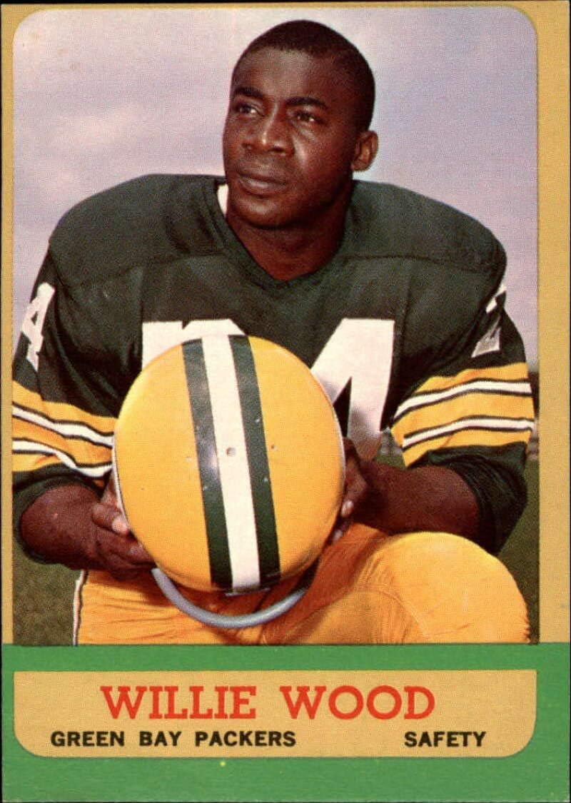 1963 Topps Series 2 Football #95 Willie Wood RC Rookie Green Bay Packers Official NFL TCG Trading Card (SCAN SHOWS ACTUAL CARD YOU WILL RECEIVE)