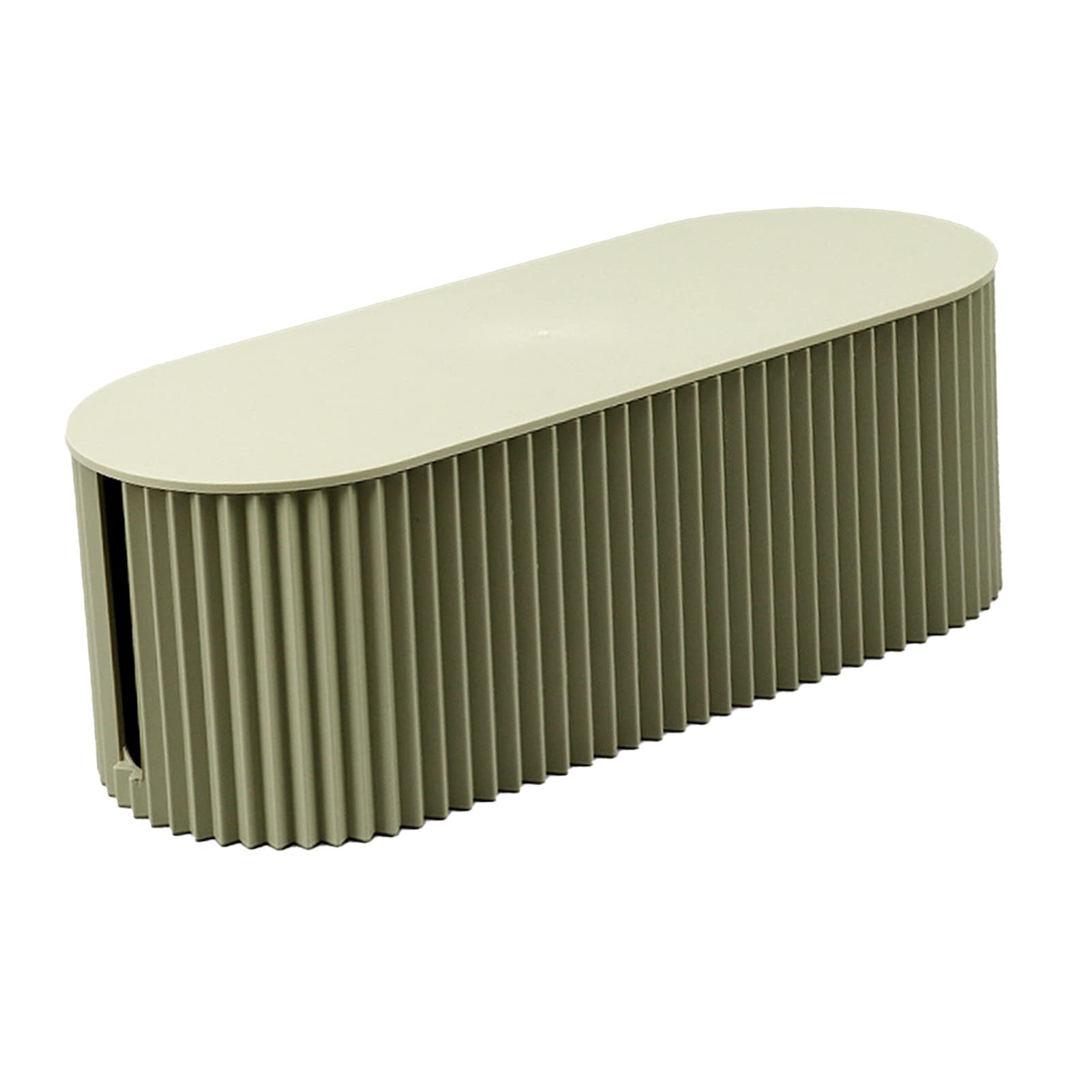 Nordic Cable Management Box, Duży Schowek na Tablicę z Wtyczkami na Biurku, Schowek na Kable z Drutu Case Organizer Box Socket Plug Bezprzewodowy Router Wi-fi Uchwyt na(Zielony mały rozmiar)