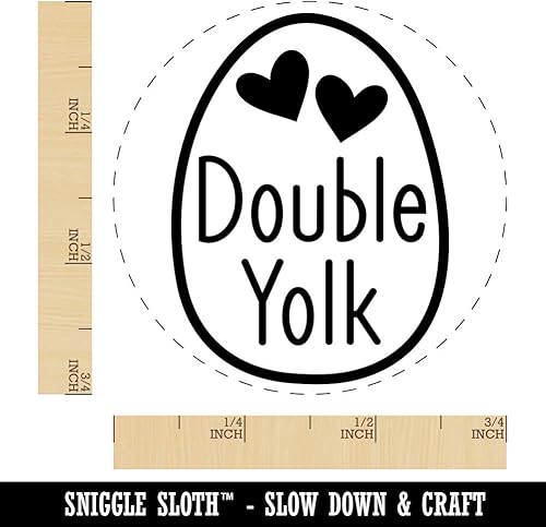 Miniatura 8 de Sello de goma con corazones de doble yema en huevo de gallina y huevo, 12 pulgada mini