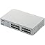 エレコム スイッチングハブ ギガビット 16ポート マグネット付き 電源内蔵 金属筺体 EHC-G16MN-HJW