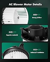 Vista 3 de SCITOO Motor del ventilador del calentador HVAC con la jaula del ventilador delantero 700139 para Ford para la expedición 2003-2006, para Ford