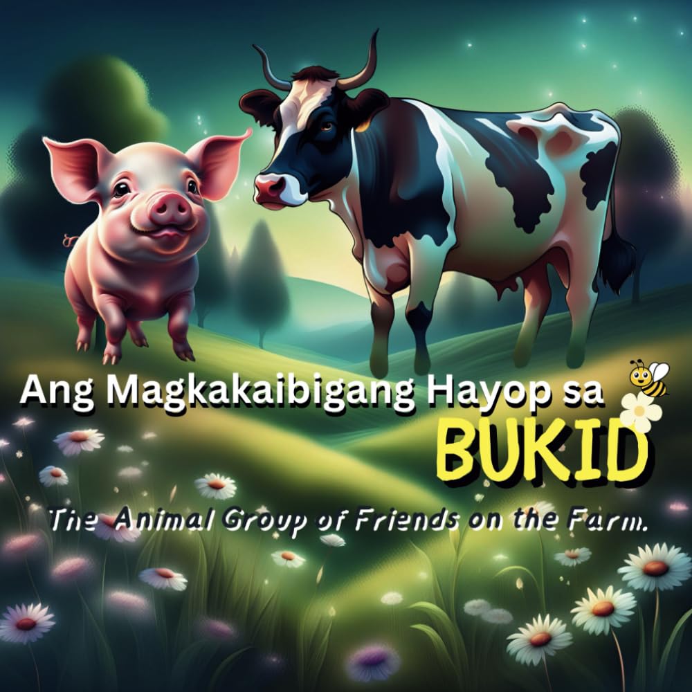 Tagalog: Ang Magkakaibigang Hayop sa Bukid ( The Group of Animal Friends on the Farm): Mga Magkakaibigang Manok, Bibe, Baka, Baboy, Isda para sa mga