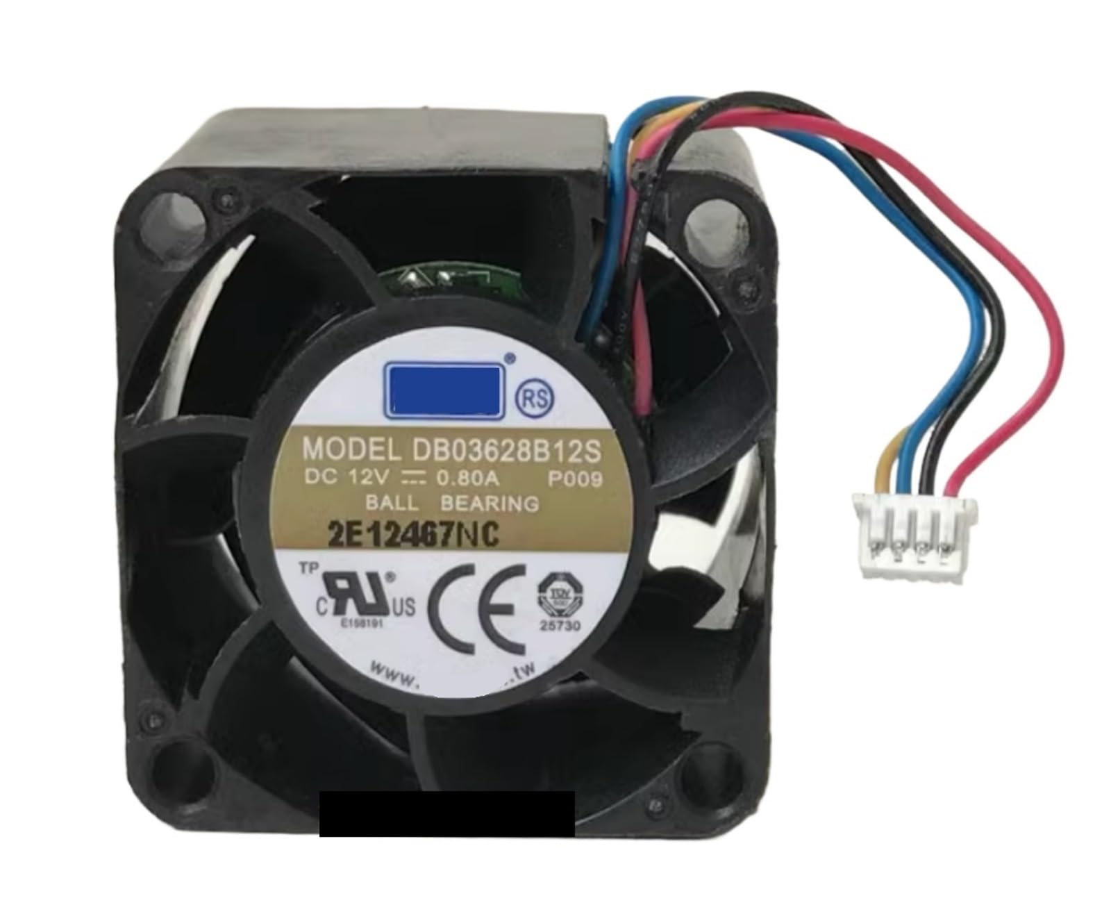 UITGVDQAT DB03628B12S 12V 0.80A 3.6CM 36 * 28MM 4-wire fan