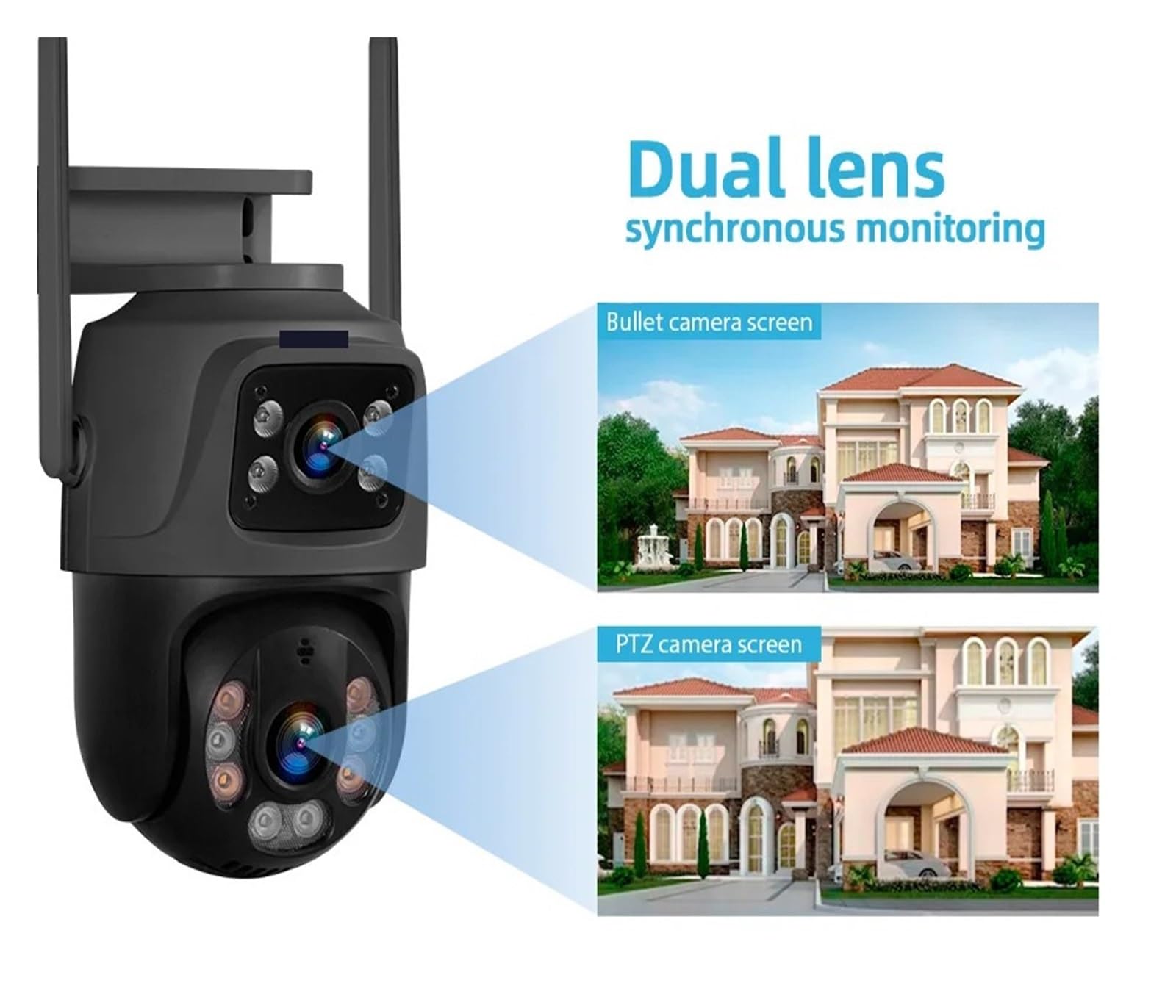 Caméra IP WiFi 6MP HD H.265 PTZ 8CH