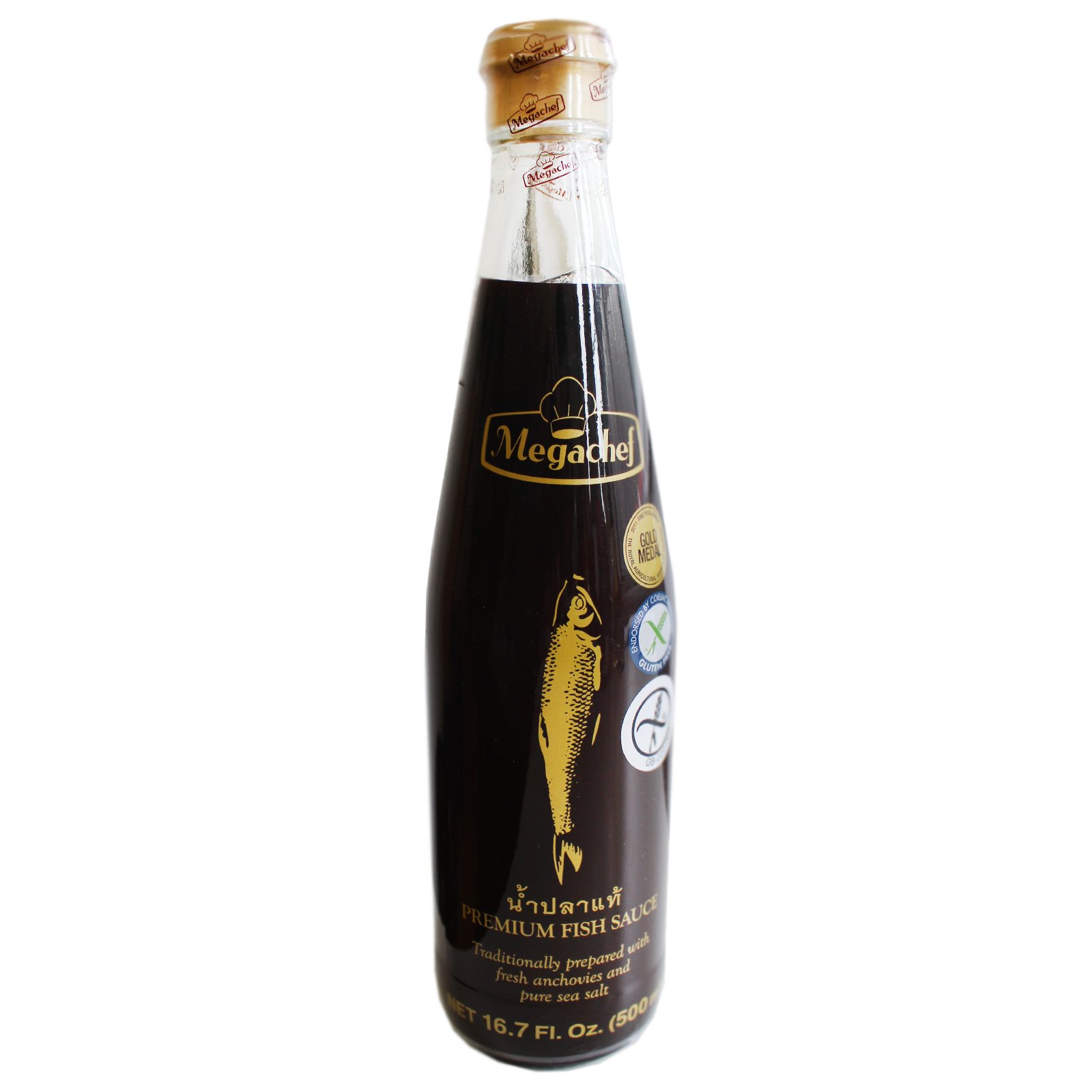 Megachef - Glutenfreie Fischsauce - 5er Pack (5 x 500ml)