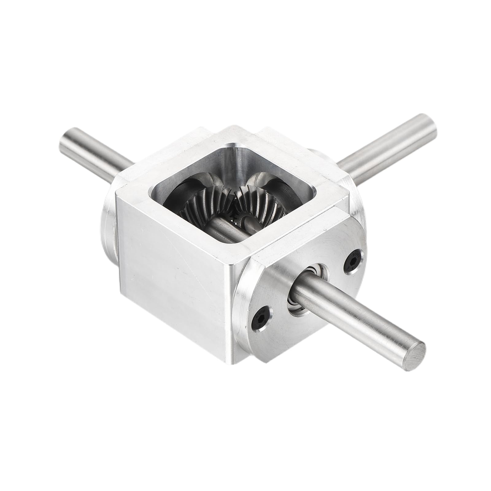 QUARKZMAN Caja De Engranajes De Ángulo Recto De 90 Grados Caja De Engranajes Cónicos 1:1 Inversión 20 Dientes Engranaje Cónico Marco Eje De 8mm, 118x87x30mm(LxAxA)