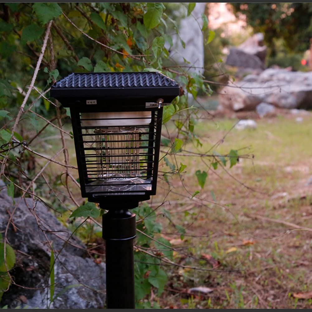 Lampada solare antizanzare, lampada antimosche elettrica ad energia solare, impermeabile ricaricabile con lampada da campeggio, antizanzare, zapper antimosche, scacciamosche per interni ed esterni