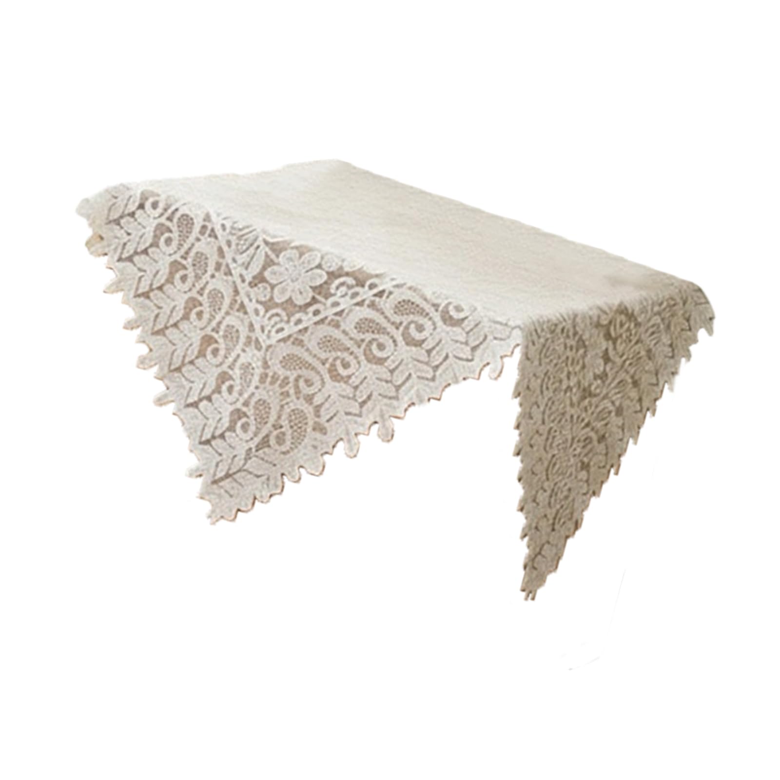 Tsophreniq Decorative White Lace Table Protectors for Wedding Event and Home Interior Designs Lace Tablecloth Home Decoration