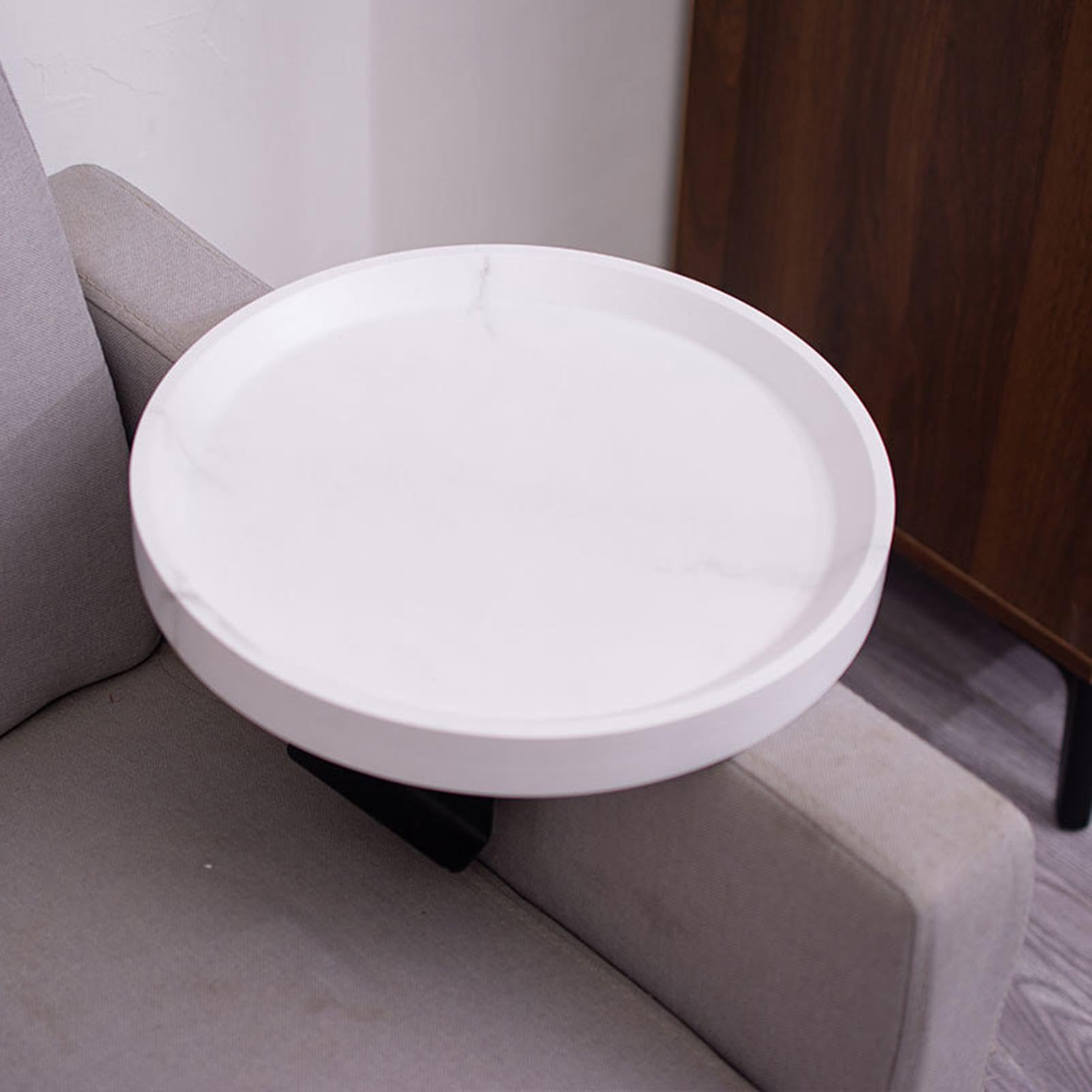 Mesa con reposabrazos para sofá, bandeja lateral móvil para aire acondicionado y drin, soporte para control remoto, accesorio perfecto para sofá