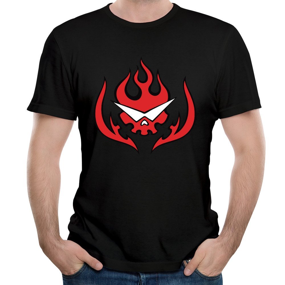 Mens Gurren Lagann Kamina Cool Logo Spiral King O Neck Short Sleeve T Shirt Tee
