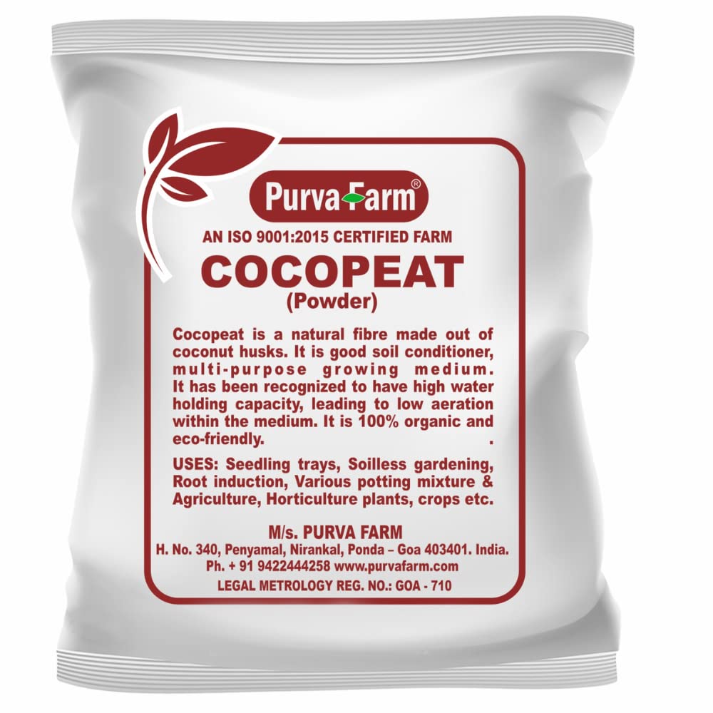 Purva Farm Cocopeat Powder for Plants Spectacular Quality Cocopeat Powder 100% Natural Eco-Friendly [Pack of1] (Cocopeat -1KG) (B0BY6N3GG2) Amazon Price History, Amazon Price Tracker