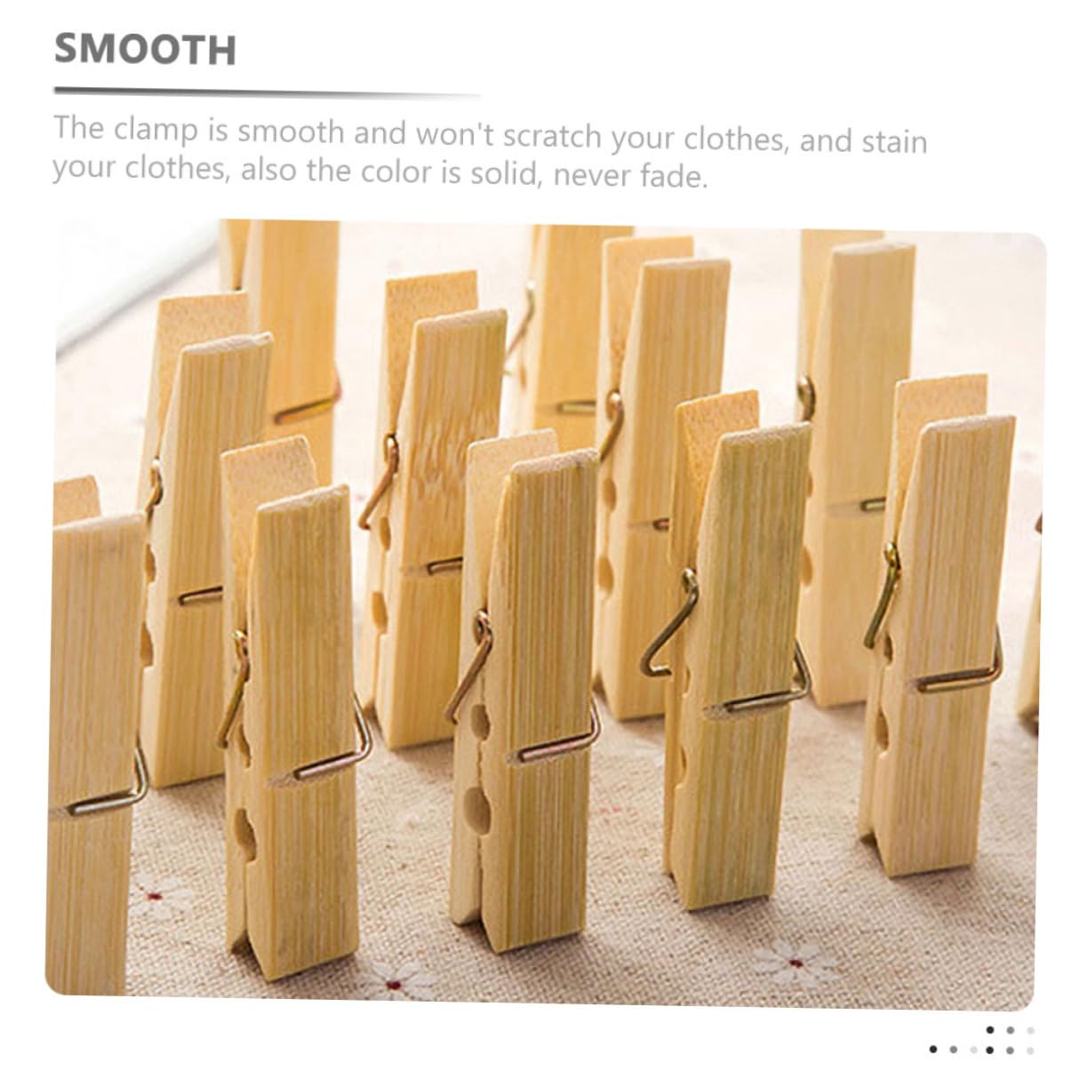 Veemoon 100pezzi Mollette Da Bucato in Legno Robuste Morsetti Per Trapunte Antivento Clip Per Mollette Da Bucato Multiuso Per Vestiti Gonne Sciarpe e Cappelli