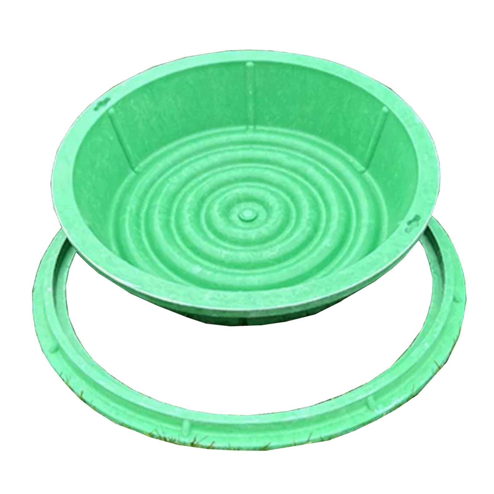 GJMSSMY 35in Septic Tank Cover, Round Composite Access Lid with Hand Hole, In-Ground Inspection Cover for Wastewater Systems and Drainage Solutions