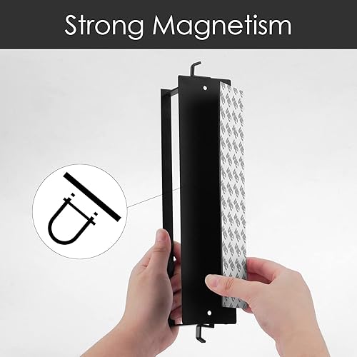 Miniatura 2 de Linkidea Paquete de 2 estantes de almacenamiento magnéticos para lavadora organizador de colgador montado en la pared colgador de ropa para armario