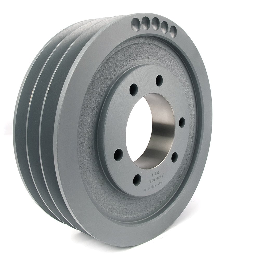 TB Woods 803C Classical V-Belt Sheave, C Belt Section, 3 Grooves, E Bushing required, Cast Iron, 8.4