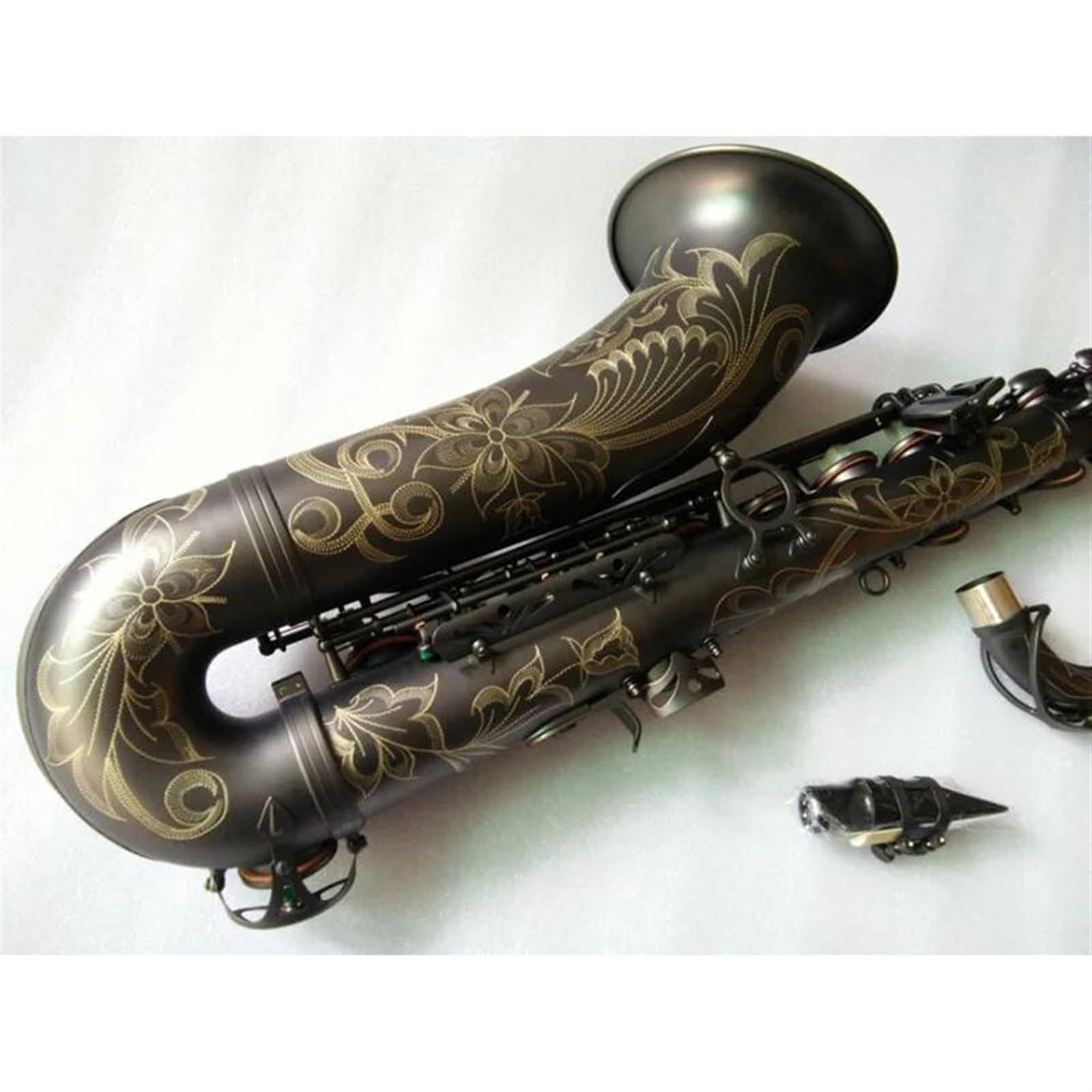 Japoński Saksofon Tenorowy Matowy Czarny Saksofon Profesjonalny Instrument Muzyczny Grający Z Ustnikiem profesjonalny Saksofon (Color : Tenor saxophone)