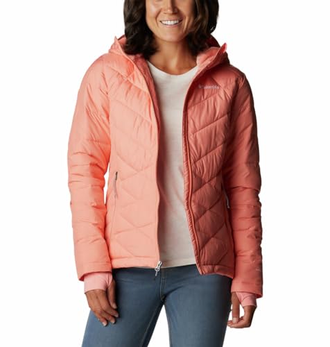 Image of Columbia Women's Omni-Heat Reflective Heavenly Hooded Hiking & Trekking Down Standard Length Jacket