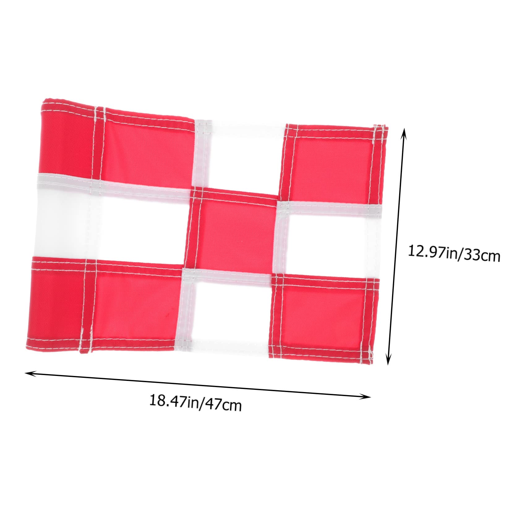 KOMBIUDA Nylon Material Golfv Flag Golf Course Pin Flag Bright Golf Flags Reusable for Training