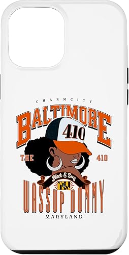 Miniatura 1 de iPhone 14 Plus 410 Area Code Baltimore Maryland Flag Blaq Girl Bmore Pride Case